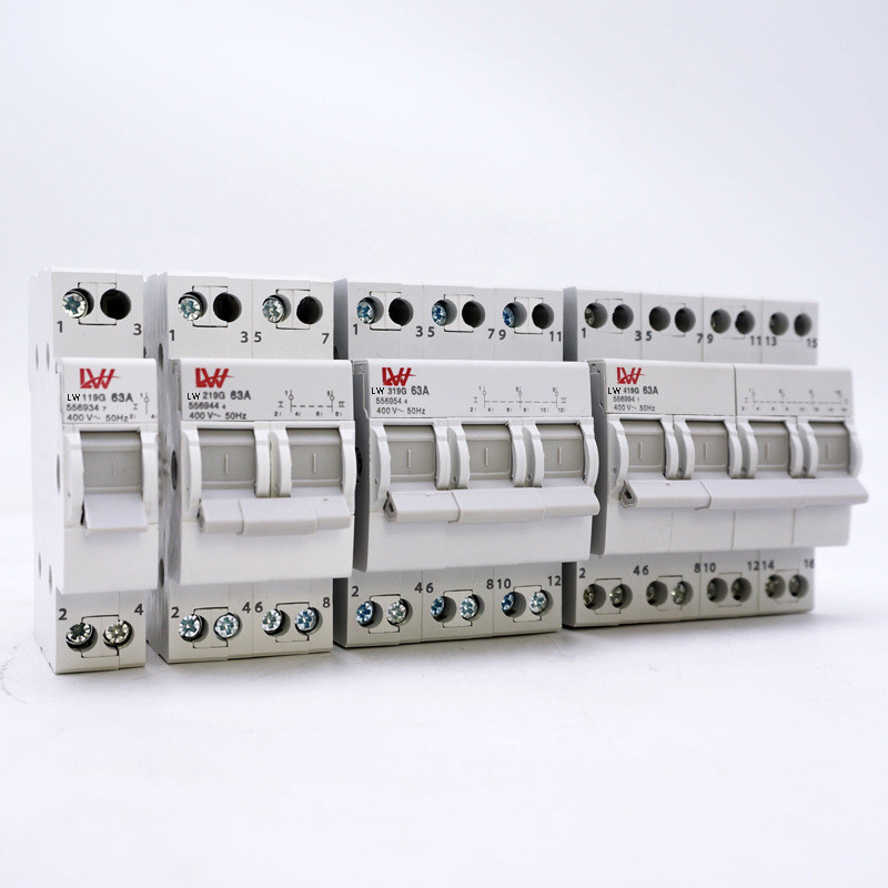  63A 1P 2P 3P 4P 230V 400V Manual Changeover Switch Manufactures