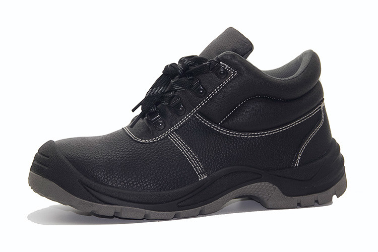  PU Injection Outsole Genuine Leather Work Shoes / Steel Toe Work Shoes Manufactures