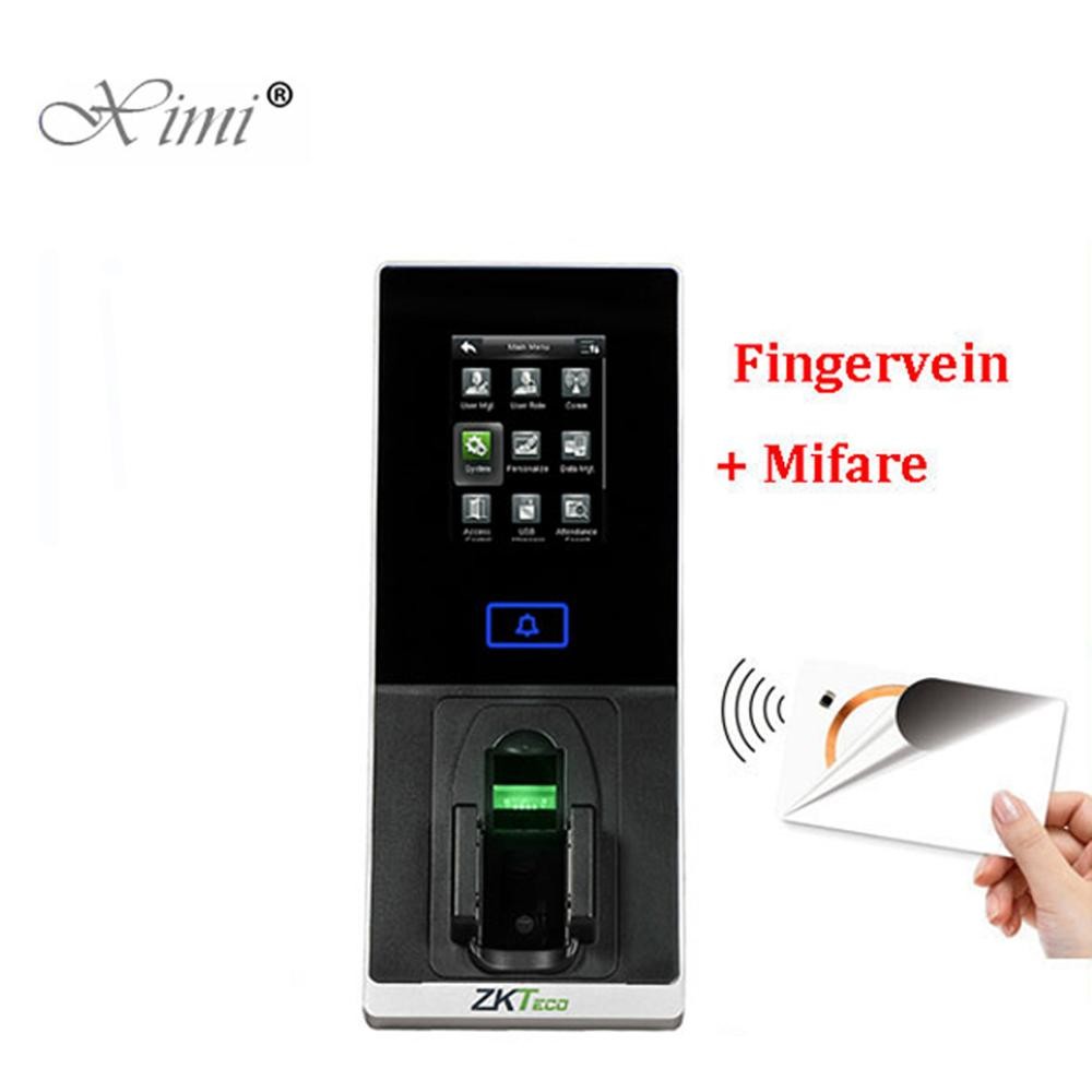  Fingervein And MF Card Door Access Control System ZK FJ200 TCP/IP Fingerprint Finger vein Time Attendance And Access Controller Manufactures