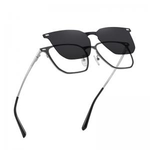  Polarized Magnetic Clip On Sunglasses Reading Glasses Unisex Metal Frame Manufactures