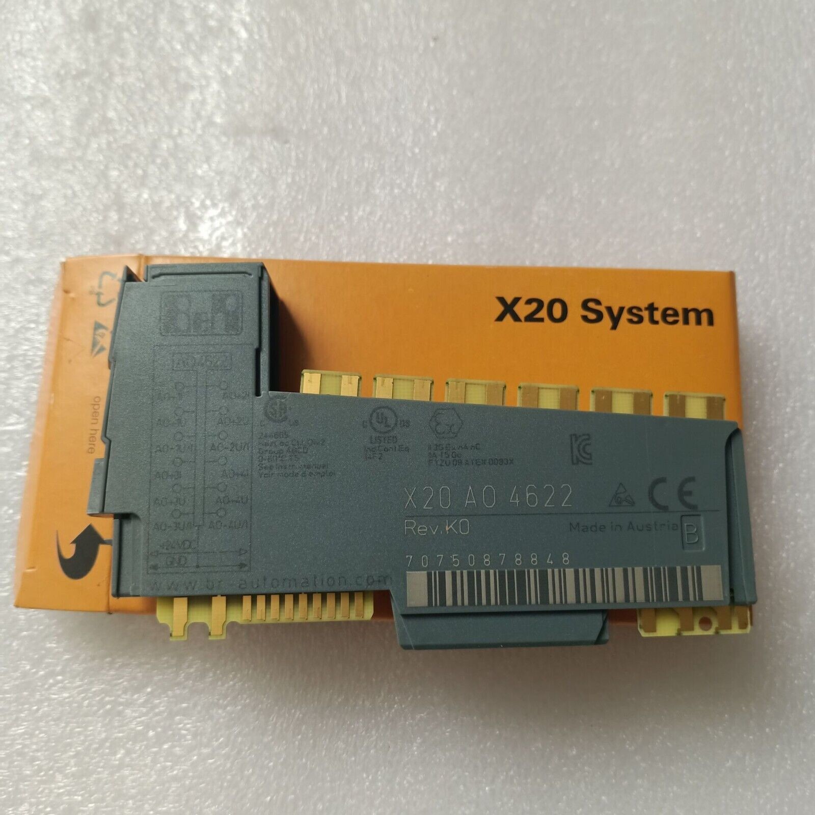  X20AO4622 B&amp;R X20 System PLC I/O Module 4 Analog Outputs ±10 V Or 0 To 20 MA / 4 To 20 MA Manufactures