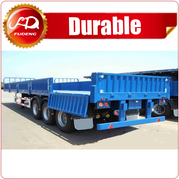  Factory Price Flatbed Trailer With Sidewall For Livestock Semi Trailer Manufactures