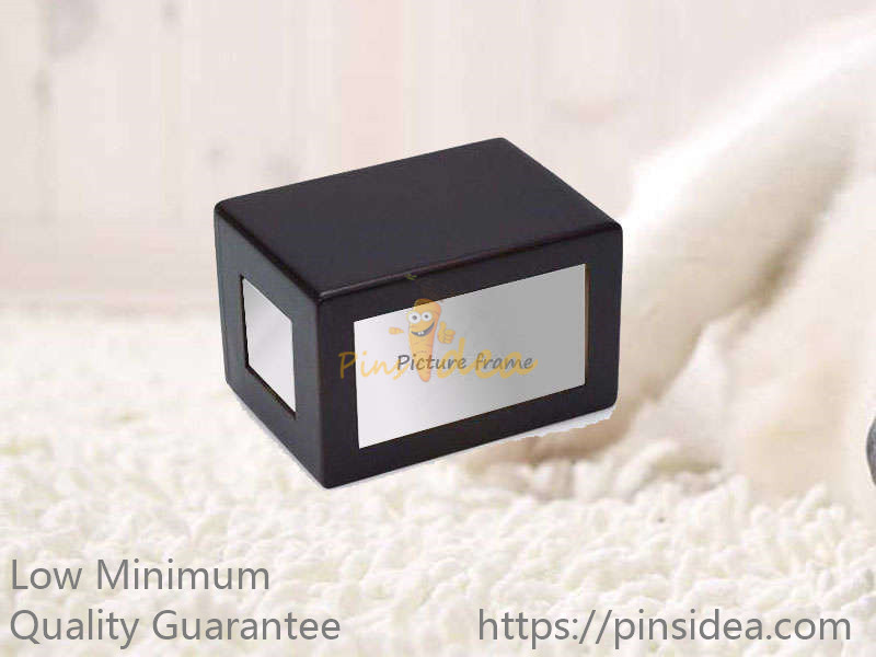 Good Quality Traditional Matte Black MDF Wooden Pet Urns for Dogs and Cats, Small Order, Quality Guarantee Manufactures