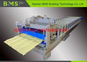  1000mm Feeding Width Glazed Tile Roll Forming Machine With 5T Manual Decoiler Manufactures