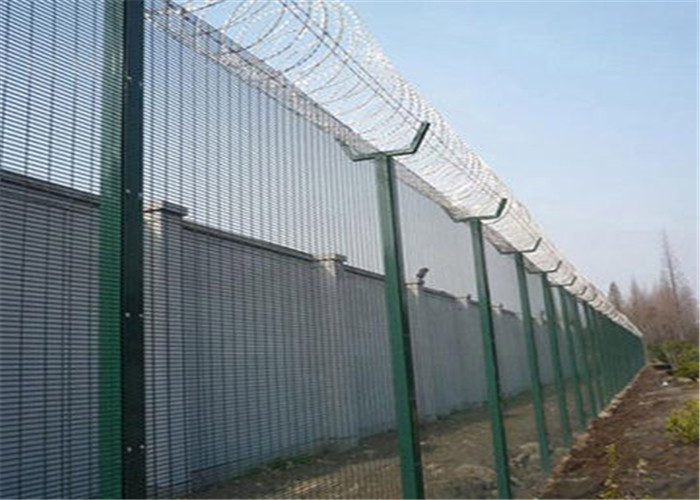 Buy cheap Powder Coated Galvanised Anti Climb Fencing 2.4m 358 Security Mesh from wholesalers