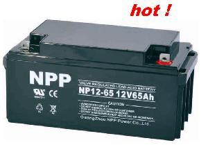  Emergency Battery NP12-65Ah (UL, CE, ISO9001, ISO14001) Manufactures