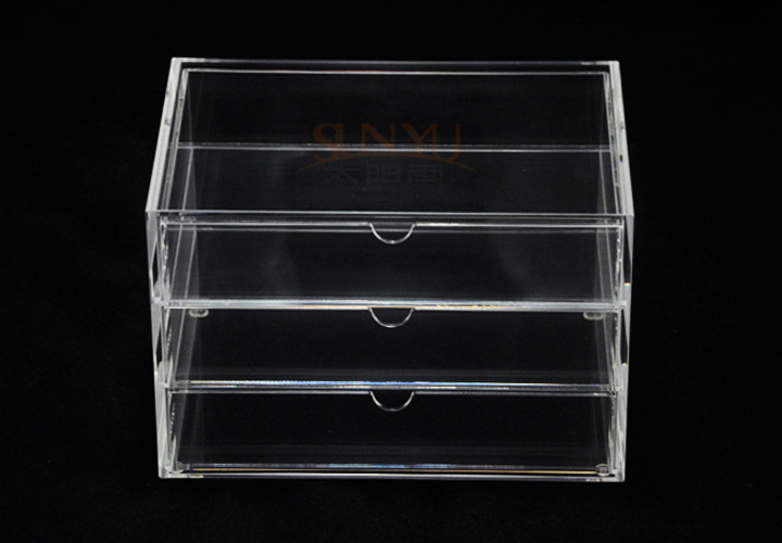Buy cheap OEM 3 Tier Drawers Custom Store Fixture Clear Acrylic Storage For Supermarket from wholesalers