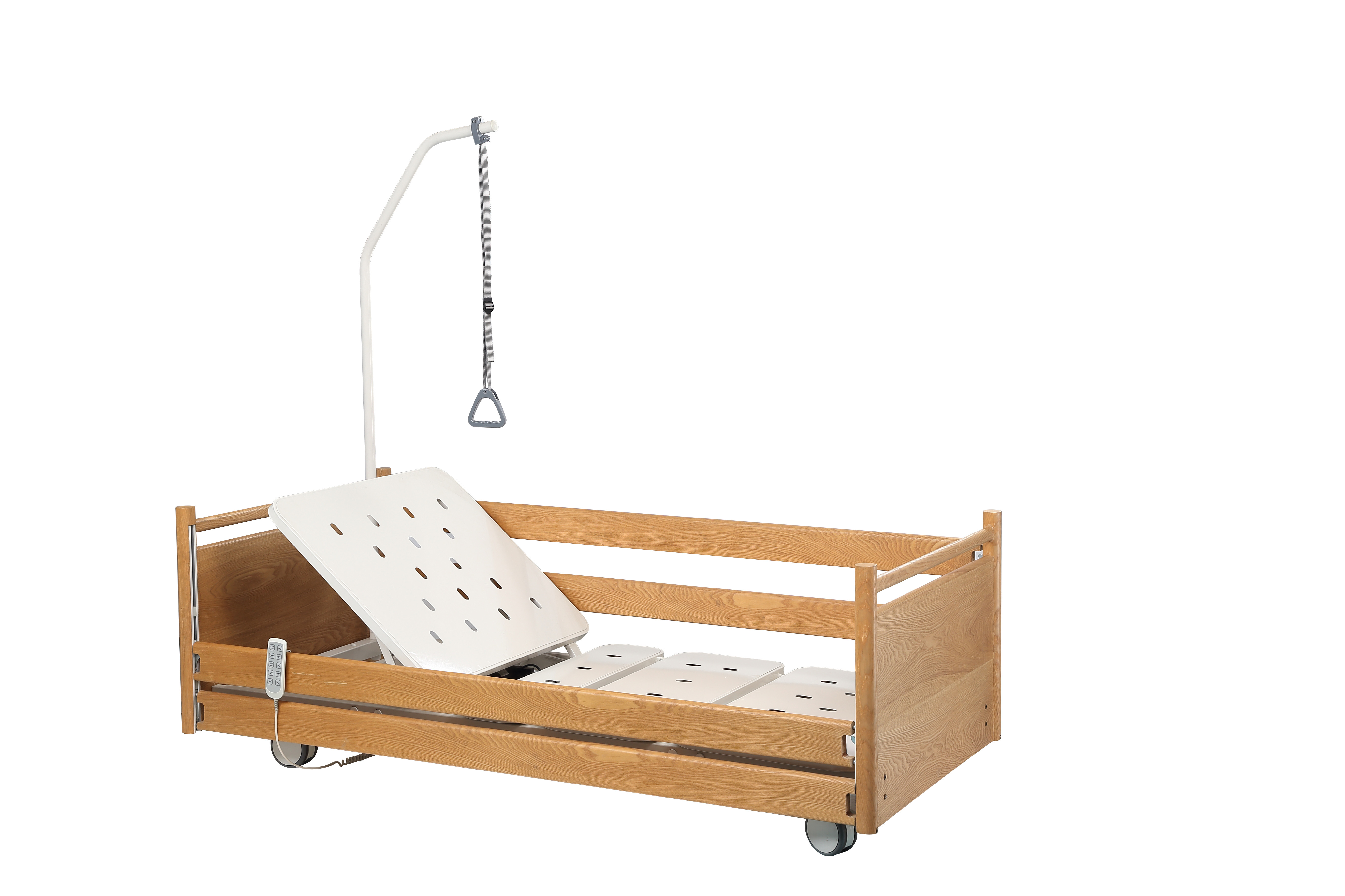  2190 * 970 * 300 - 760mm Home Care Bed For Paralysis Patient Wooden Handrails Manufactures