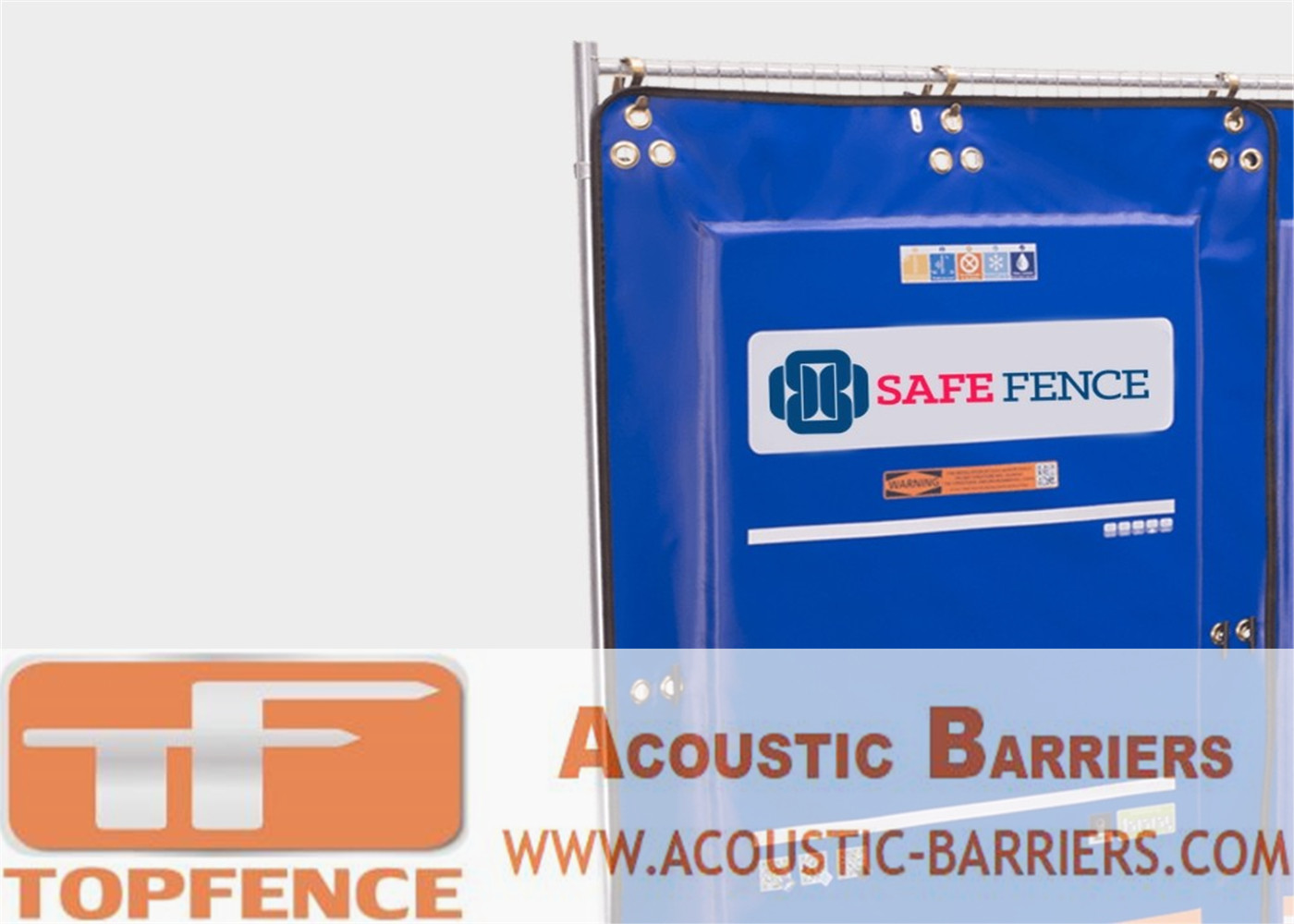  Temporary Sound Barriers Fence Noise Insulation and absorbed 40dB Minimum Any color and Size Customized Manufactures