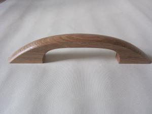  Wooden Coffin Handles half moon type, Oak wood varnish finish, unique wood handles for Coffins & Caskets Manufactures