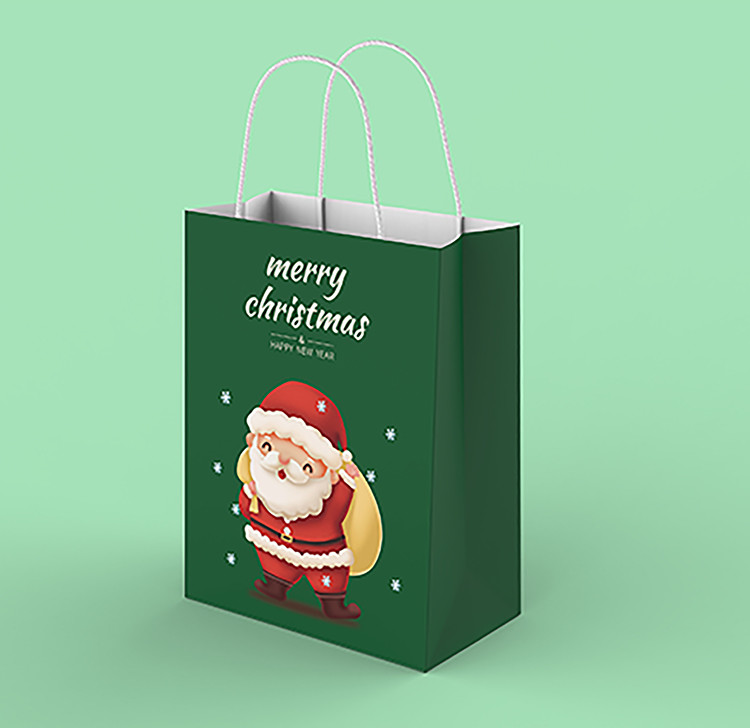  0.8-2mm Kraft Paper Shopping Bags With Handles 250/Bundle Customized Size Manufactures