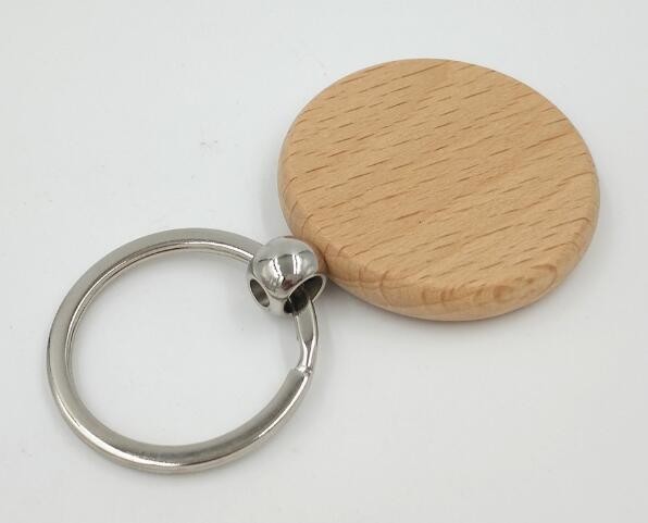 Round Shape Wooden Blank Keychains, Popular Beech Wood keychain Manufactures