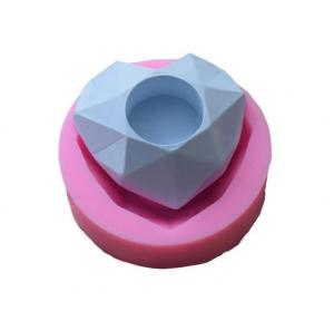  Heart shape silicone mold, polygon planting flower pot, silicone cement planters mold Manufactures