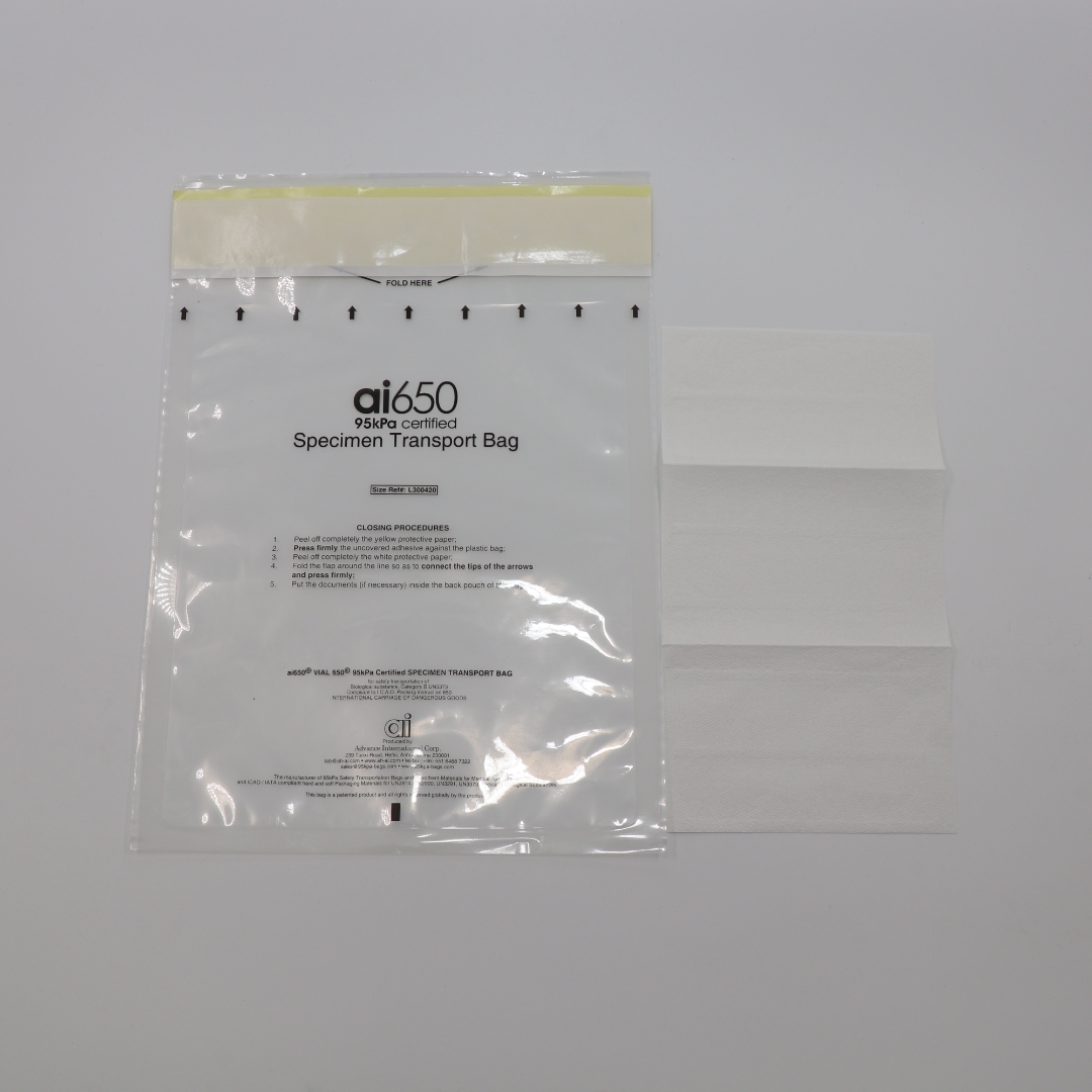 Medical Use 3 Wall Plastic 95kPa Biohazard Bags For Laboratory