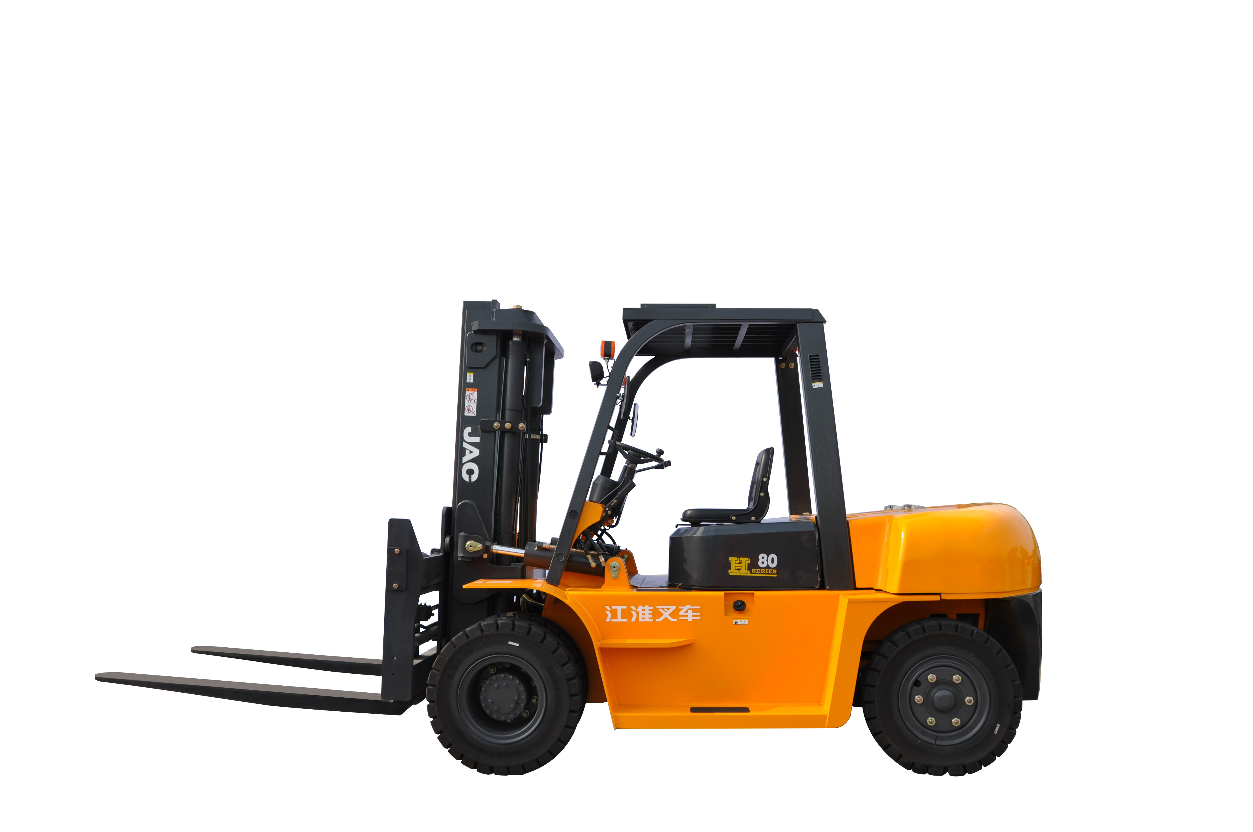  Large Capacity 7 Ton JAC Diesel Forklift Truck Small Turning Radius CE Certification Manufactures