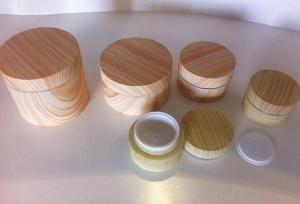  Imitation Wood Grain Cosmetic Cream Jars, Cosmetic container Manufactures