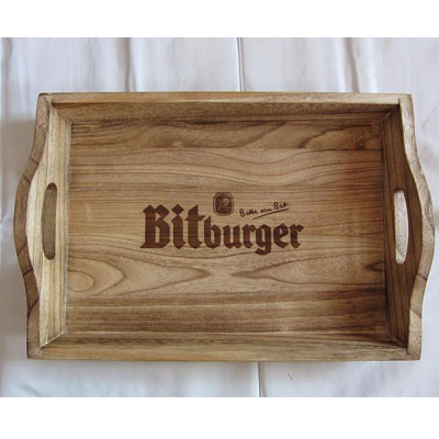  Wooden trays for beer bottle, Paulownia wood tray, oiled finish tray Manufactures