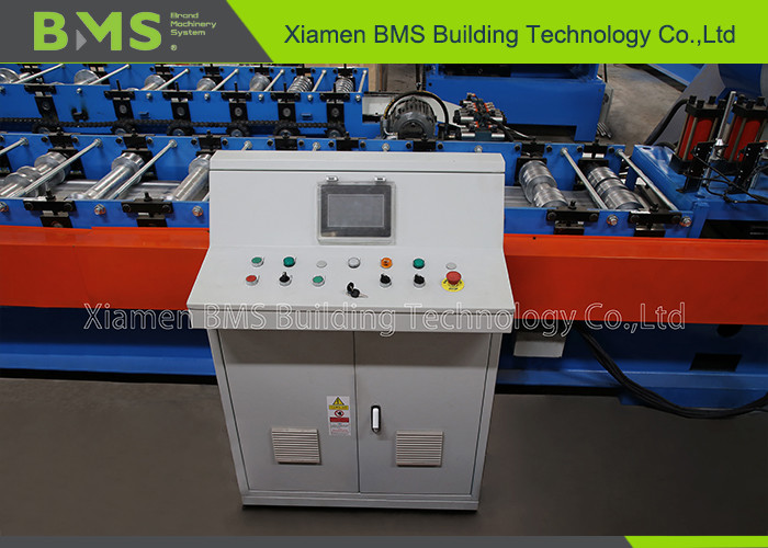  ISO9001 Roll Forming Gutter Machine With PLC Control System Manufactures