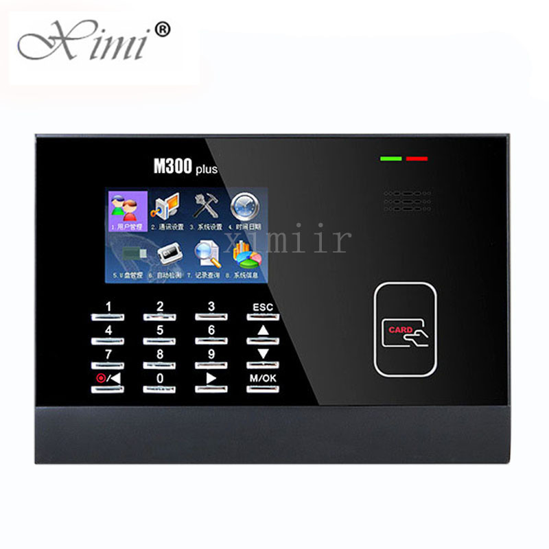  M300 Plus 125KHZ/13.56MZH RFID Mifare Card Attendance Machine Smart Card Time Recorder Manufactures