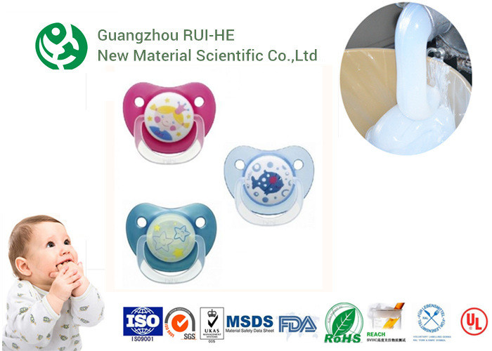  Liquid Silicone Rubber For Baby Nipples, Bottles Injection Molding 2 Part LSR 6250 - 60 With LFGB Manufactures