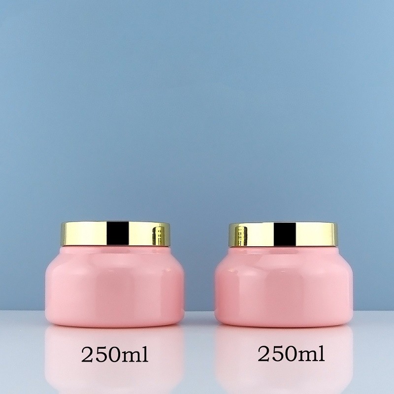  250g Acriylic PET Plastic Cosmetic Jars Containers Hot Stamping Manufactures