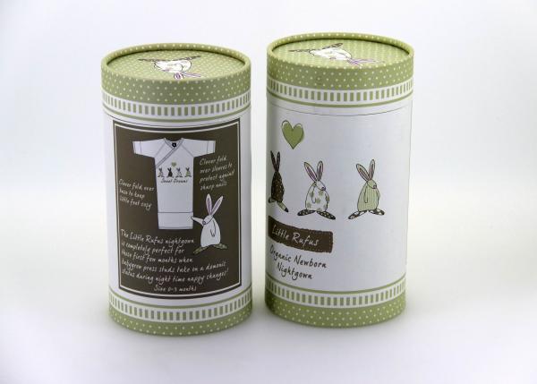 Quality Food Grade Lovely Cardboard Paper Cans packaging for Baby Clothes and Gifts for sale