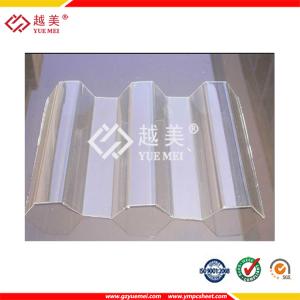  UV coated Plastic Polycarbonate Corrugated Clear Sheet Manufactures