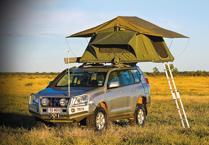  Customized Pop Up Roof Top Tent , Aluminum Pole Roof Rack Mounted Tent Manufactures