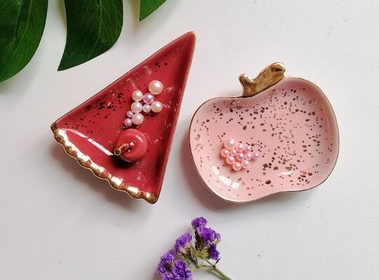  Artificial Friut Ceramic Jewelry display plates, Watermelon shape Manufactures