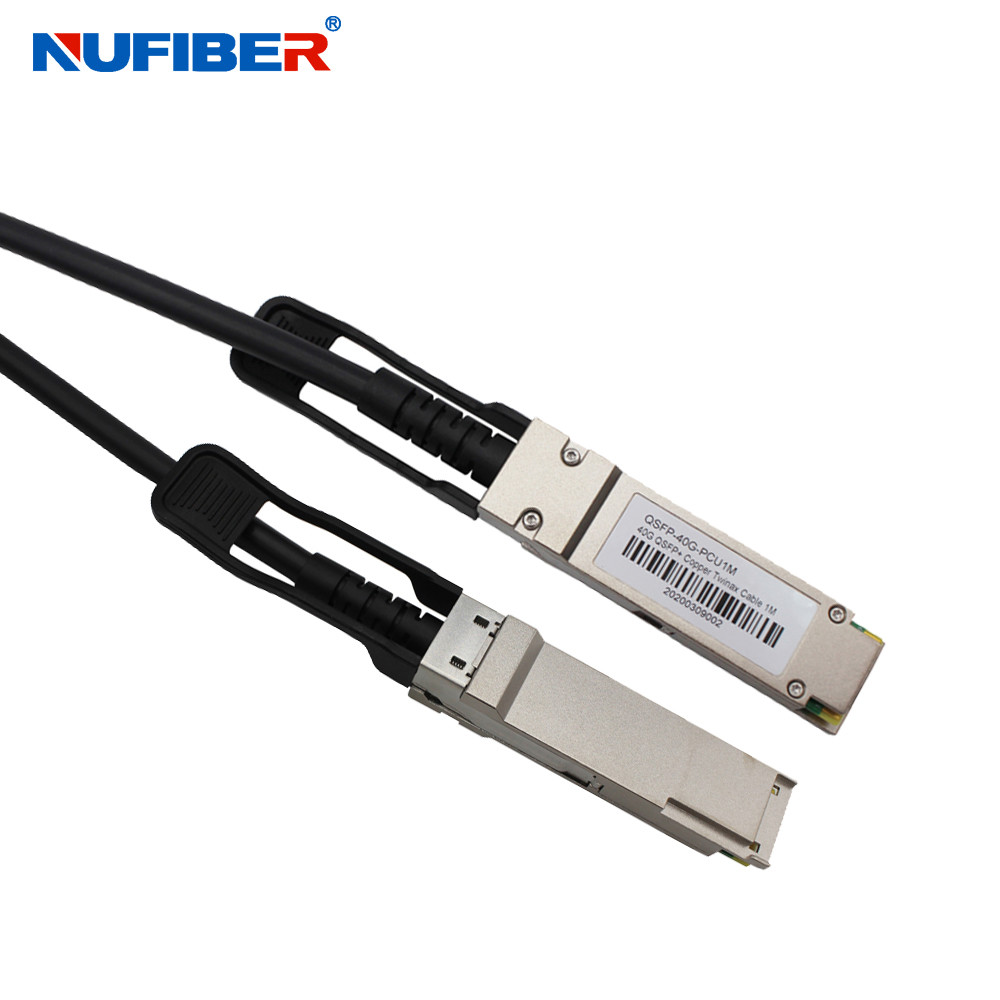  FTTB 1M 40G QSFP To QSFP Passive Direct Attach Cable Manufactures