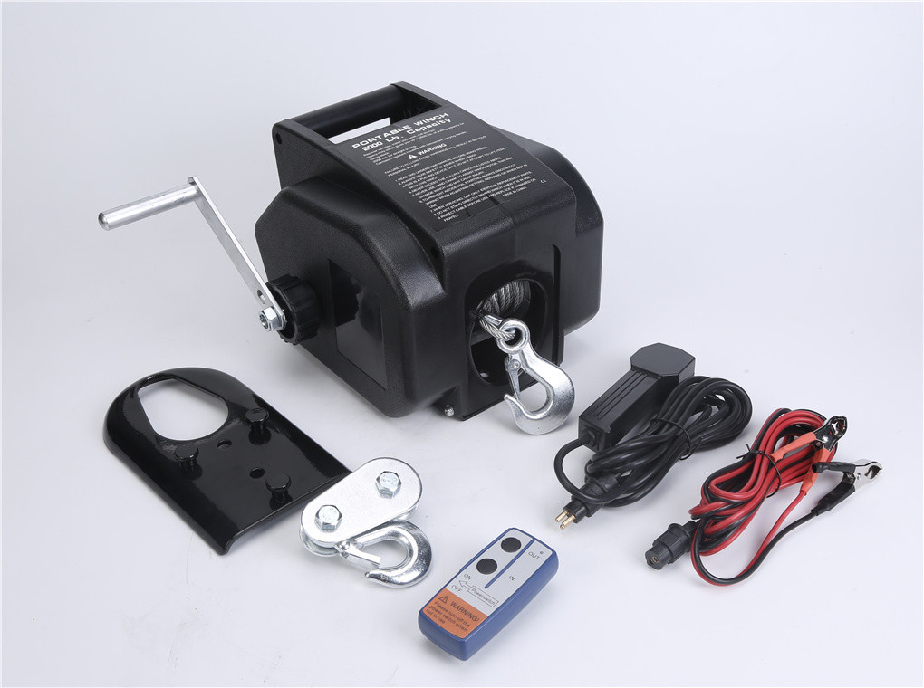  6ft/Min 12V DC Freewheel Operations Electric Trailer Winch Dual Direction Manufactures