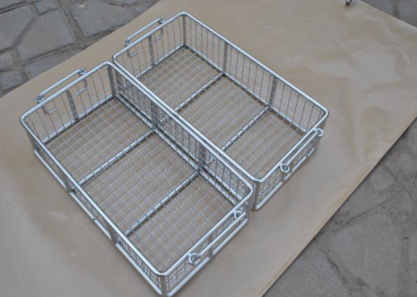 Quality 304 316 316L Stainless Steel Metal Wire Basket With Polishing Food Grade for sale