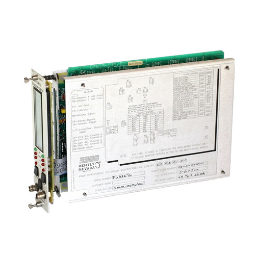 3300/46 Bently Nevada Parts System 3300 Series Ramp Differential Expansion Monitor Module Manufactures