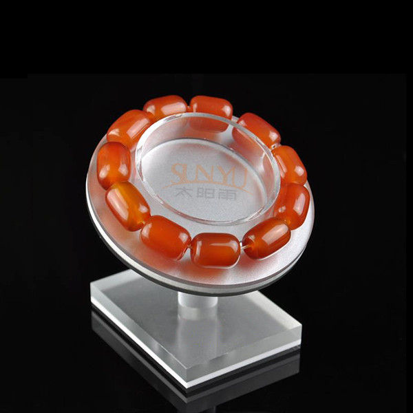  Floor Custom Jewellery Display Stands Slanting Acrylic Storage Trays Bracelet Holders Manufactures