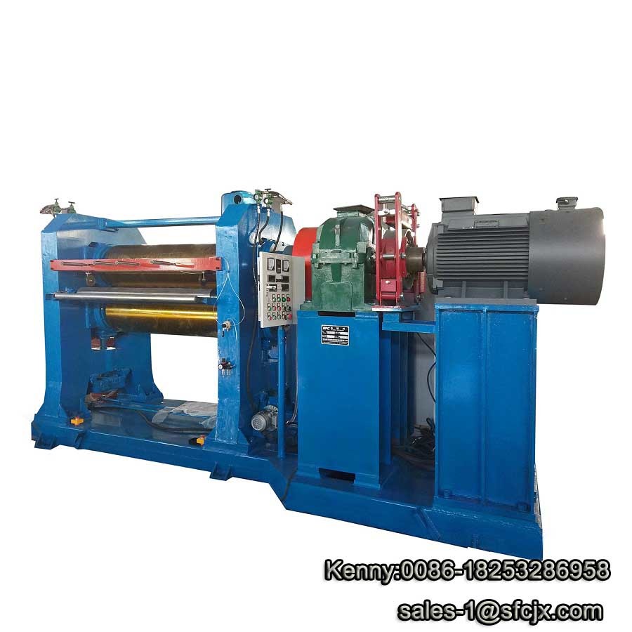  Vertical Two Roll Calender Machine For Rubber Sheet Making Manufactures