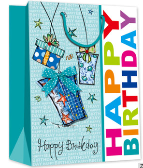  Very popular birthday design gift packing paper bag in US market Manufactures