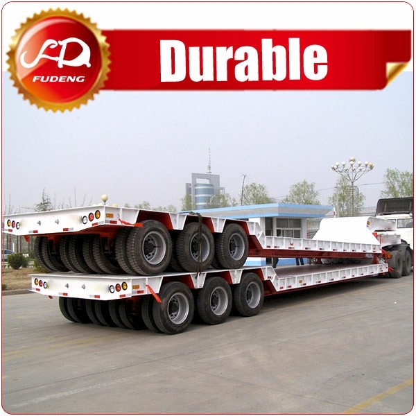  construction machine transport 3lines lowboy 6Axles 120Tons Low Bed Semi Trailer for Heavy Duty Transport Manufactures