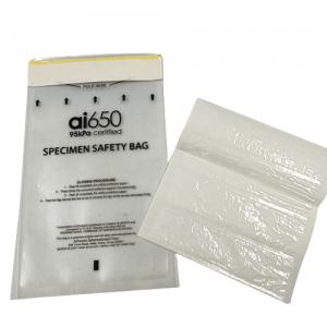  95kPa Specimen Bag With Zip Closure And Back Document Pocket Manufactures