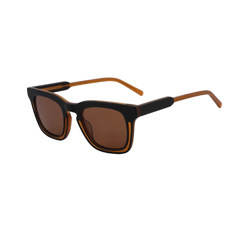  Outdoor Polarized Aviator Sunglasses Acetate Square Customizable Logo Manufactures
