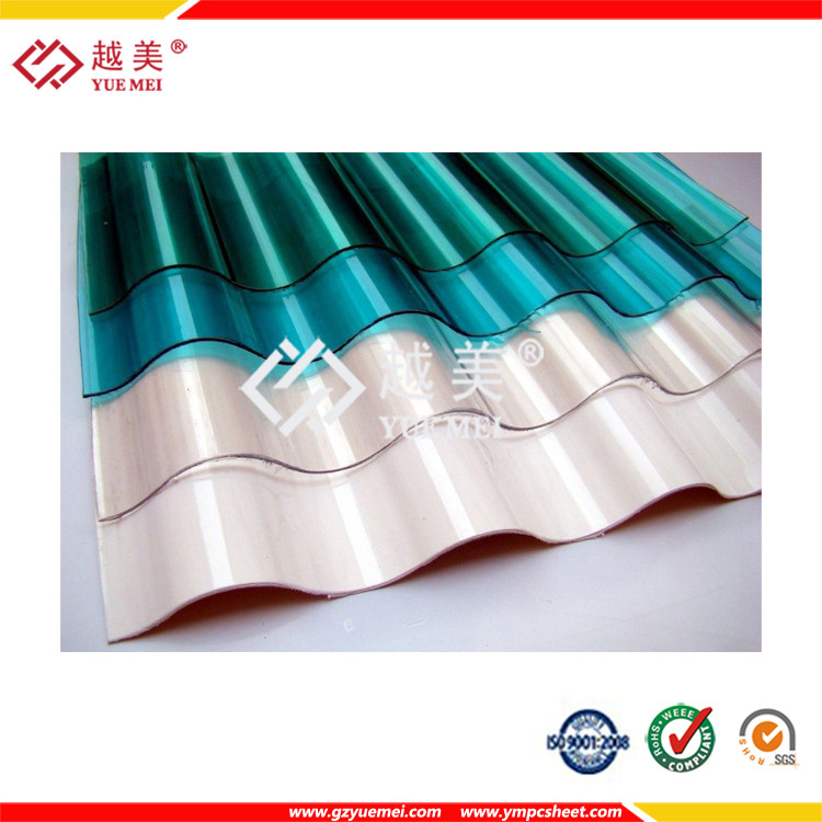  color polycarbonate corrugated sheet plastic roof Manufactures
