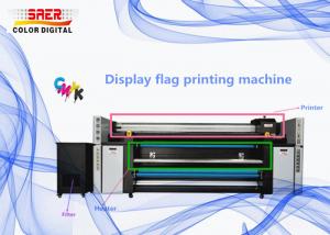 CMYK Displays Flag Inkjet Textile Printing Machine 1440dpi Manufactures