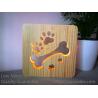 Buy cheap Blank Wooden Laser Engrave Pet Aftercare Tribute Memorial LED Light Candle Bone from wholesalers
