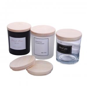  Glass Container Jars with Wooden Lids, Sealed Wood lid for Candles, Food Storage Barrel Manufactures