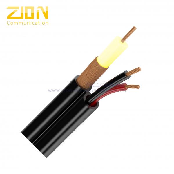 Quality CFTV Digital Coaxial Cable For Security Camera , Yellow Solid PE Insulation for sale