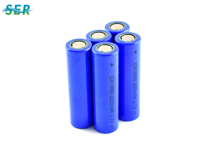  Long Cycle Life Lithium Ion Battery 18650 3.7V 2200mah Rechargeable ICR18650 Cell Manufactures