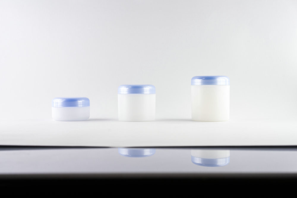  ABS Plastic Makeup Pots Jars / Beautiful Cosmetic Cream Jars 30g 50g Manufactures