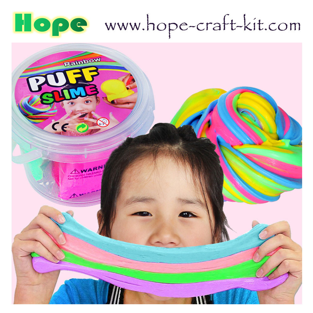 12 Colors 16 Colors 24 Colors Fluffy Puff Slime Eco-friendly Non-toxic Playdough Plasticine Clay Kids Children DIY Toys