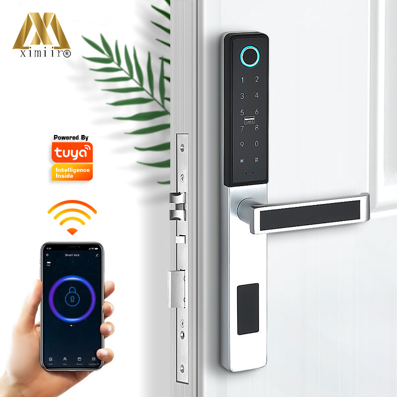  TT Lock Smart Fingerprint Door Lock S874 With Tuya APP Sliding Door Lock Manufactures