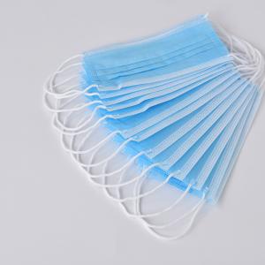  Anti Viral Disposable Breathing Mask , Blue Earloop Medical Masks Manufactures