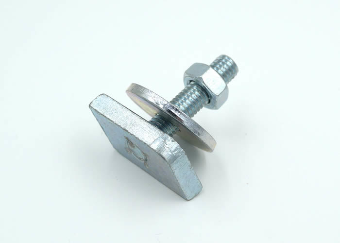  Galavanized Mild Steel Square Head Bolts with Hex Nuts and Flat Washers Manufactures